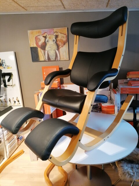 Gravity Gl. model i sort læder
